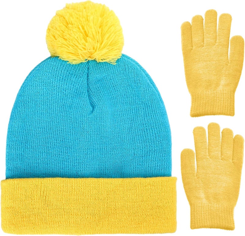 Shinymoon Beanie Hat Knit Pom Halloween Character Cosplay Winter Headwear Knitted Pompom Women Men's Novelty Cute Warm Caps - Image 1